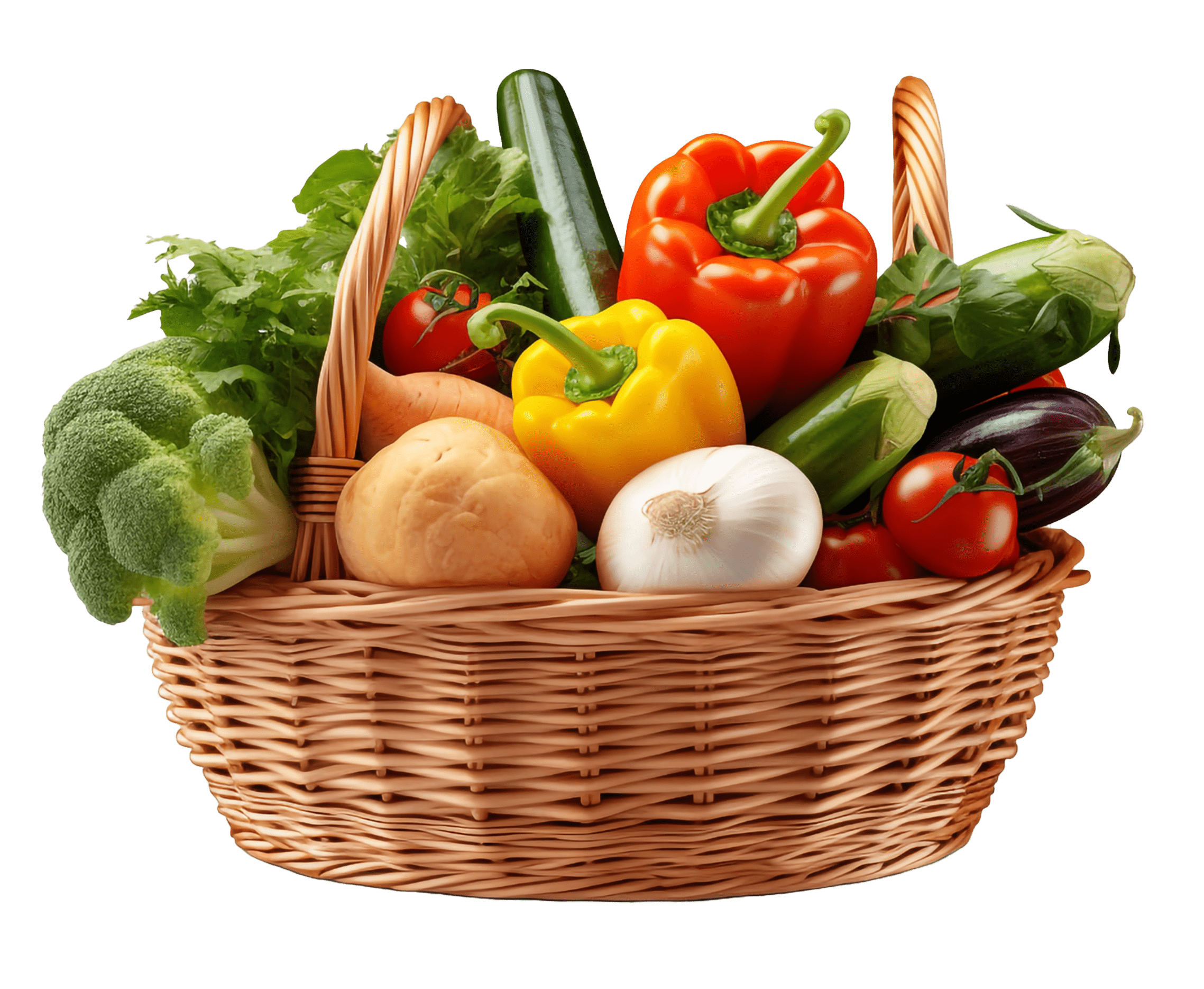 basket vegetables